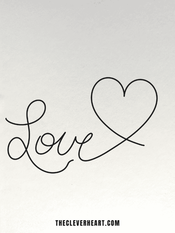 easy drawings of hearts and love