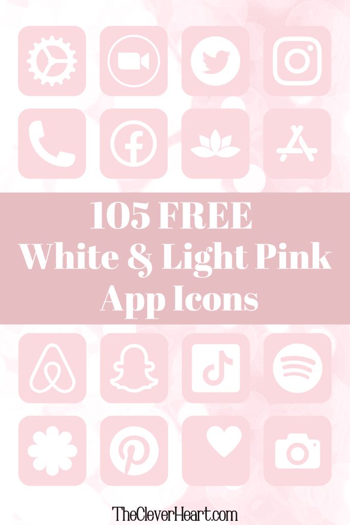 light pink app icons free