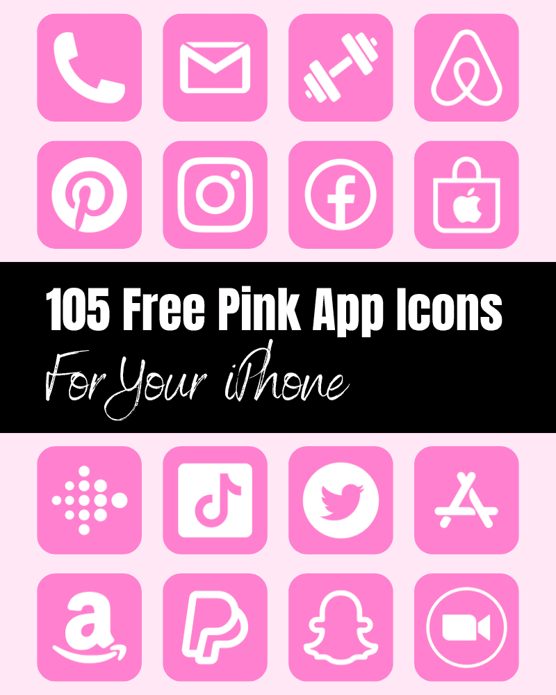 pastel pink]  logo  App icon, Ios app icon design, Cute app