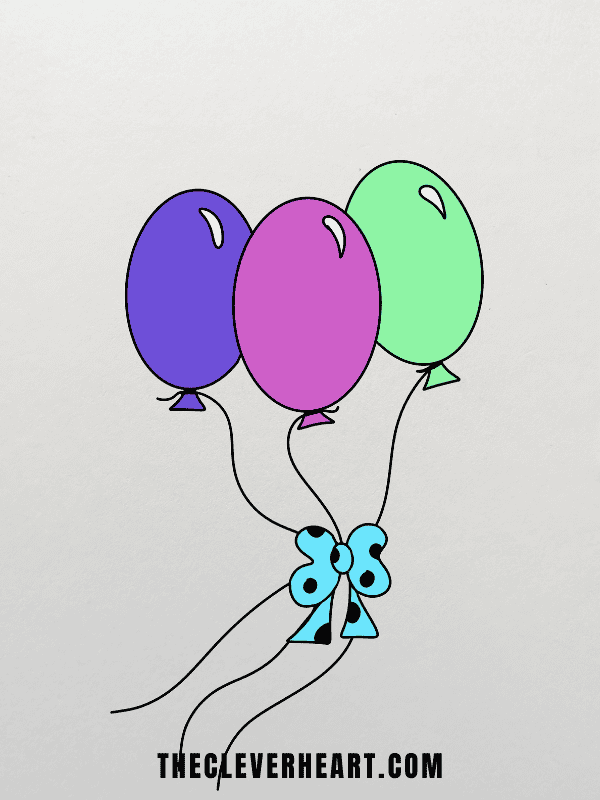 easy balloons to draw