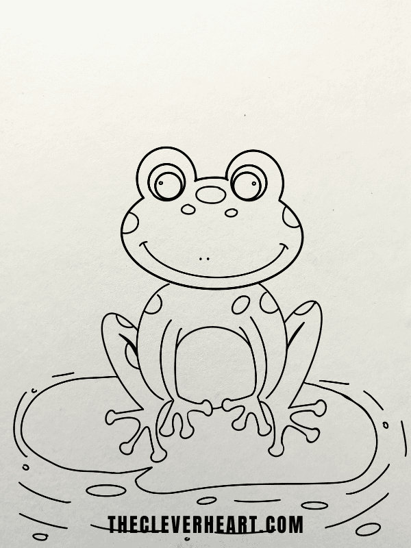 cute frog drawing