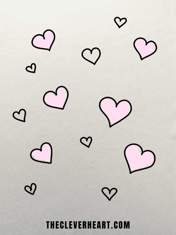 cute easy hearts to draw