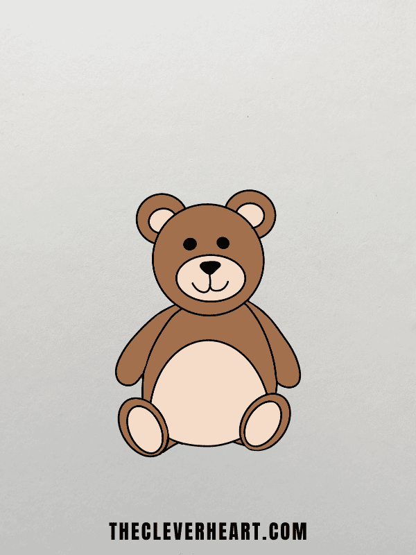 easy bear to draw