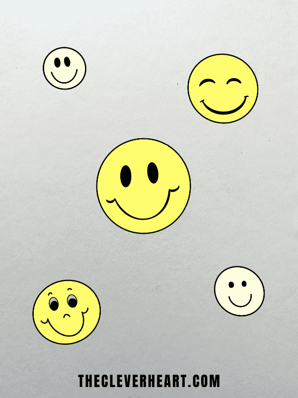 cute easy smiley faces drawing