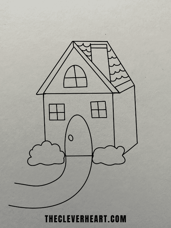 easy house drawing