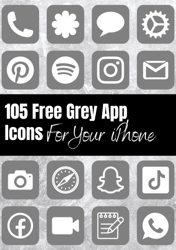 105 Free Grey App Icons For Your iPhone