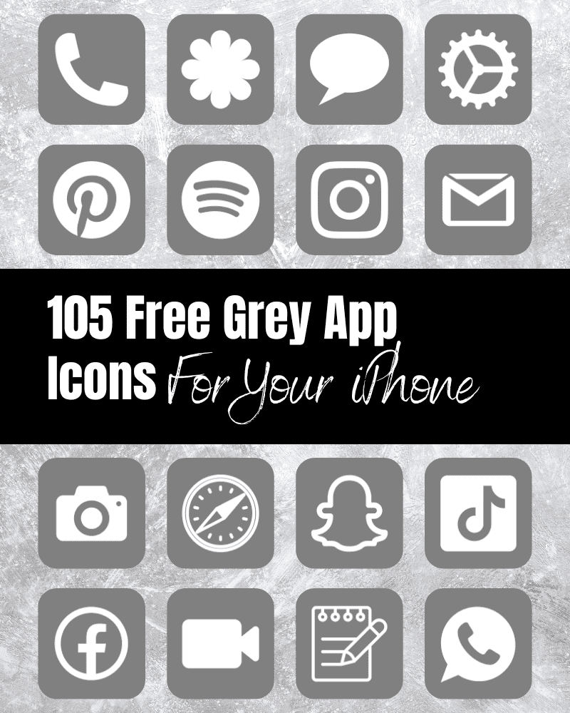 grey app icons