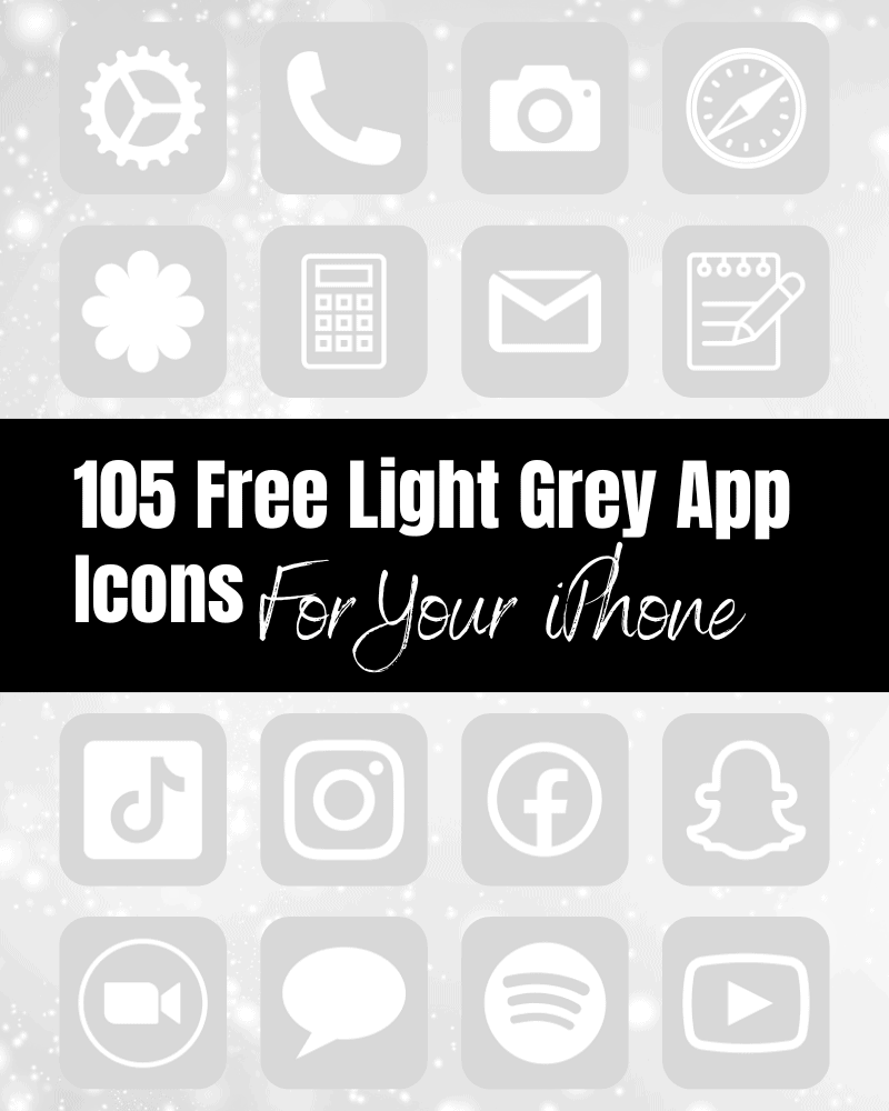 light grey app icons