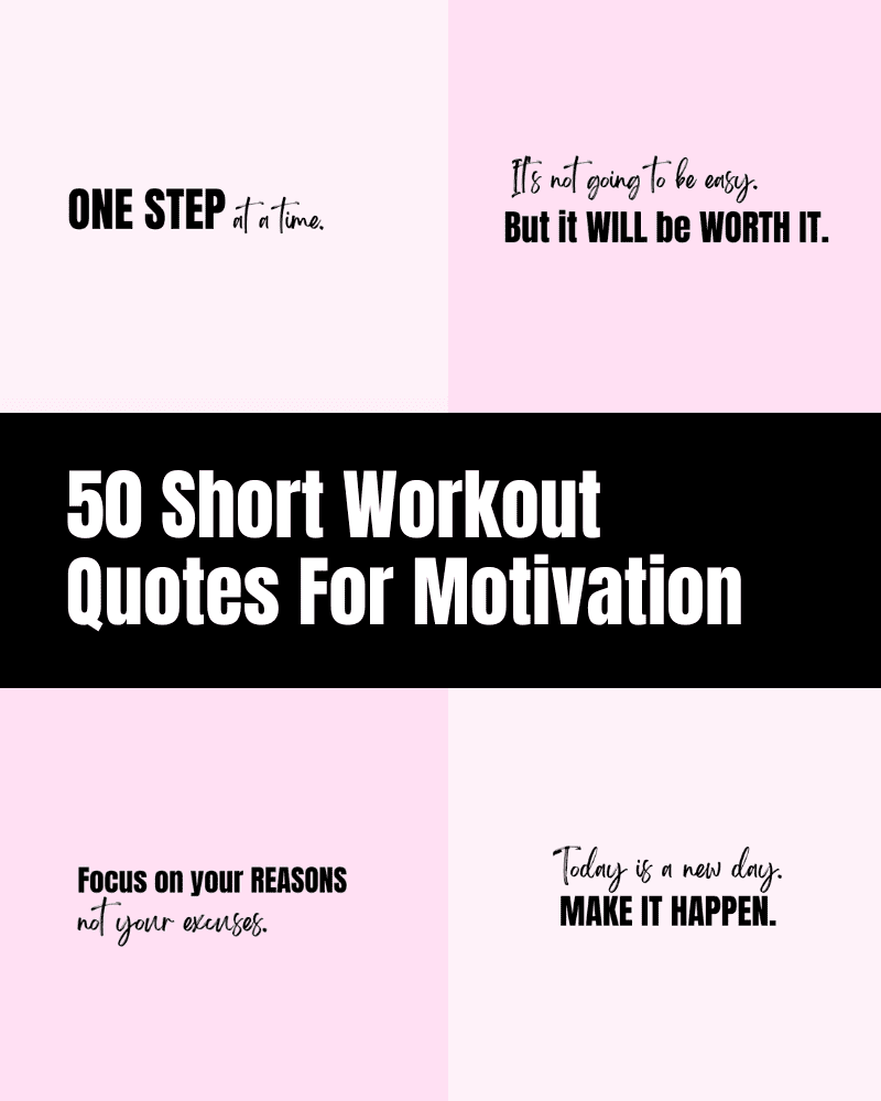 50 Short Workout Quotes For Motivation - The Clever Heart