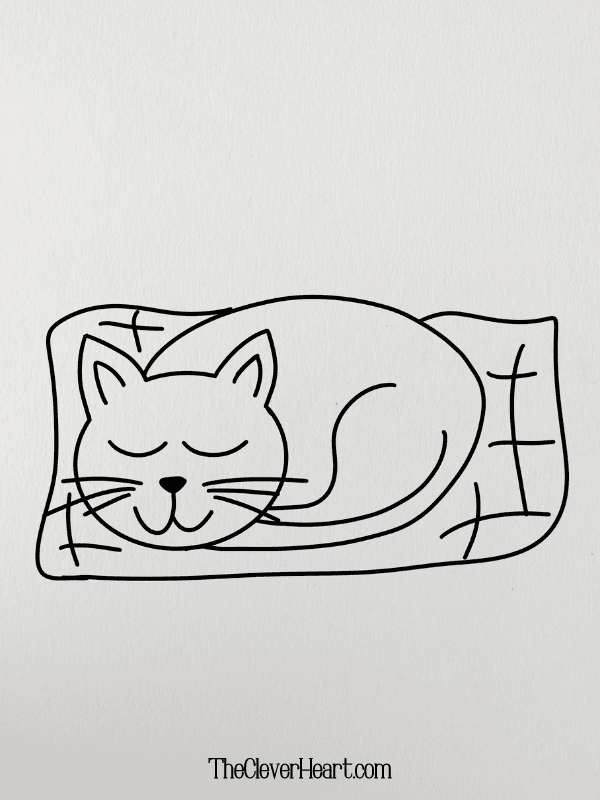 23 Cute Easy Cat Drawing Ideas - The Clever Heart
