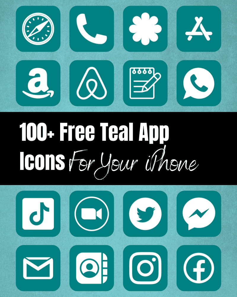 teal app icons