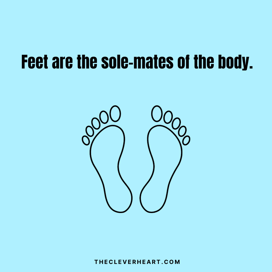 feet are the sole mates of the body foot puns