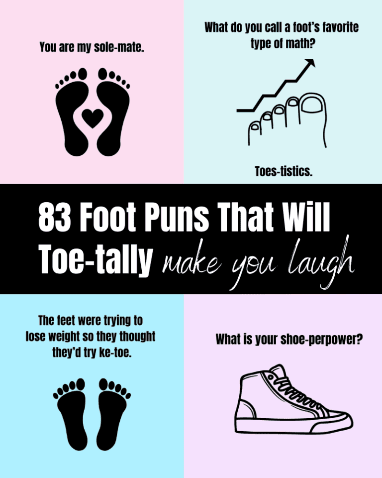 83 Best Foot Puns That Will Toe tally Make You Laugh The Clever Heart 83-best-foot-puns-that-will-toe-tally-make-you-laugh-the-clever-heart