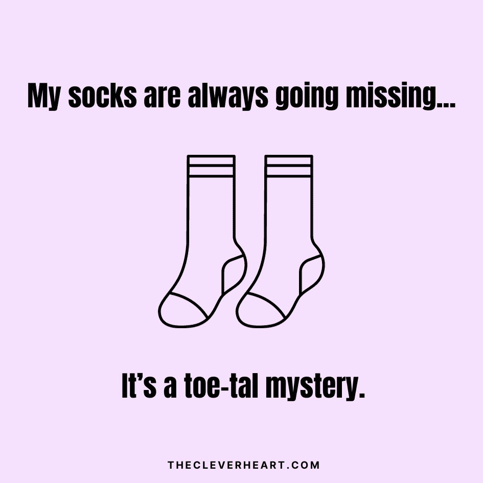 10 Best Sock Jokes  Funny Sock Puns & Jokes About Feet - Cute But