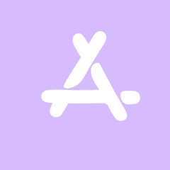 APP STORE purple app icon