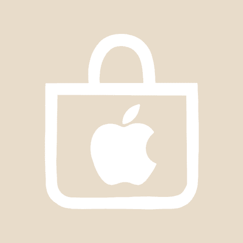 APPLE STORE beige app icon