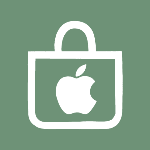 APPLE STORE green app icon