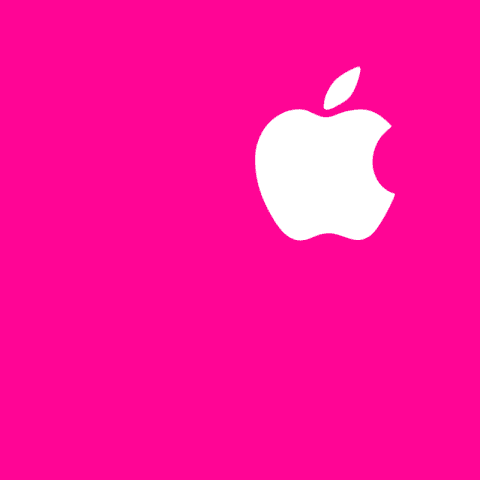 APPLE SUPPORT hot pink app icon