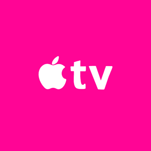 APPLE TV hot pink app icon