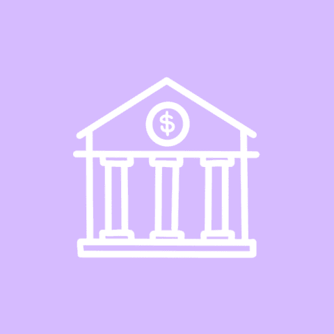 BANK purple app icon