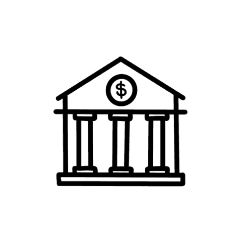 BANK white app icon