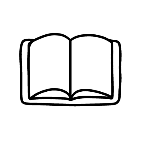 BOOKS white app icon