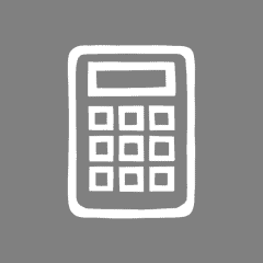 CALCULATOR grey app icon