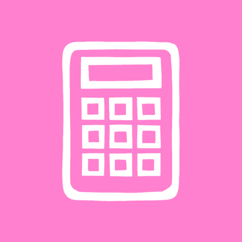 CALCULATOR pink app icon