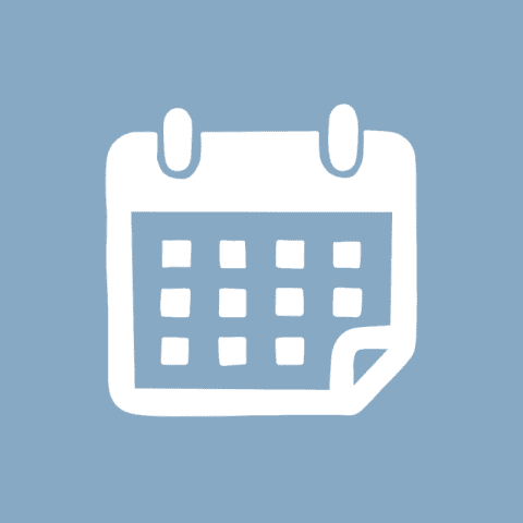 CALENDAR blue app icon