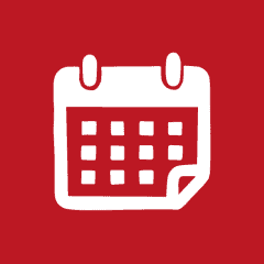 CALENDAR red app icon