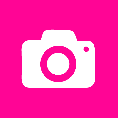 CAMERA hot pink app icon