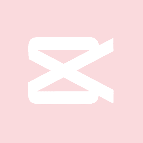 CAPCUT light pink app icon