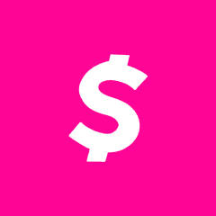 CASH hot pink app icon