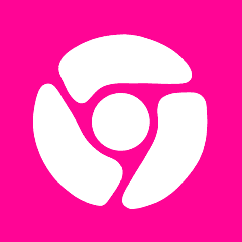 CHROME hot pink app icon