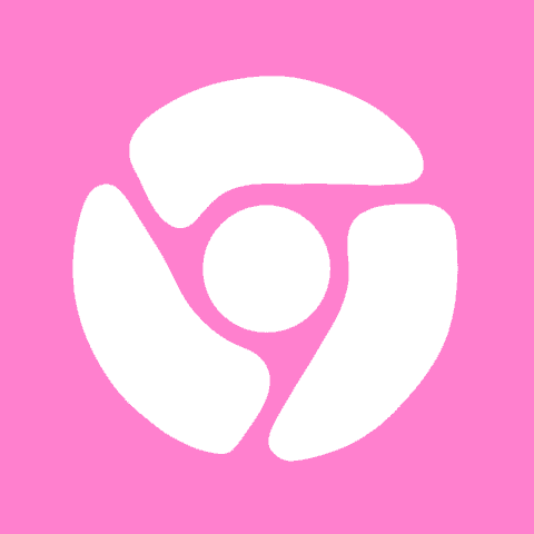 CHROME pink app icon