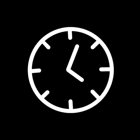 CLOCK black app icon