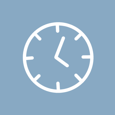 CLOCK blue app icon