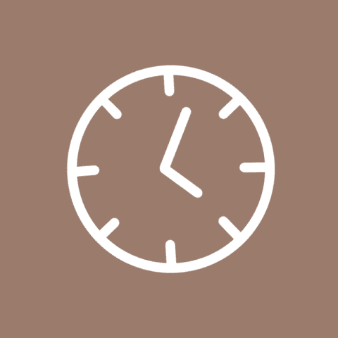 CLOCK brown app icon