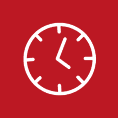 CLOCK red app icon