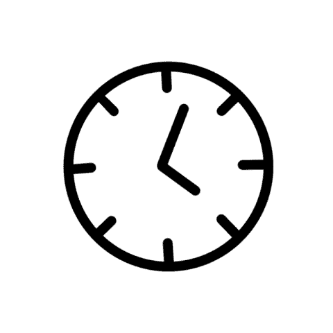 CLOCK white app icon