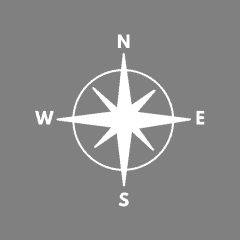 COMPASS grey app icon