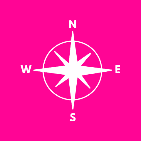 COMPASS hot pink app icon