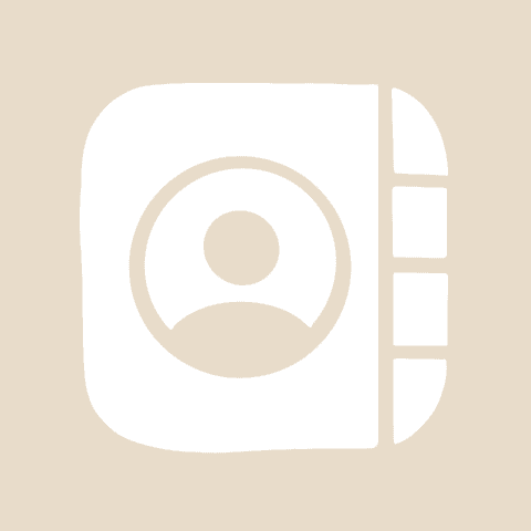 CONTACTS beige app icon