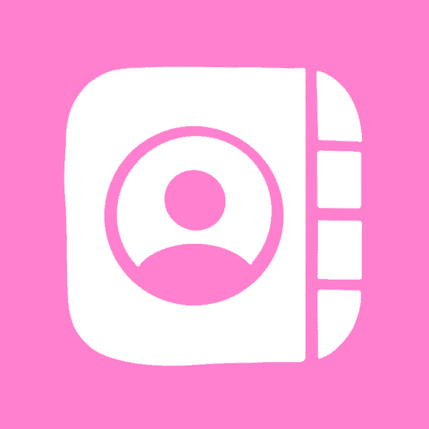 CONTACTS pink app icon