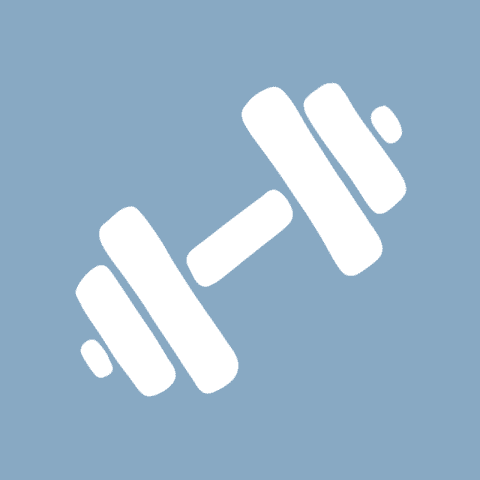 FITNESS blue app icon