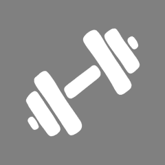 FITNESS grey app icon