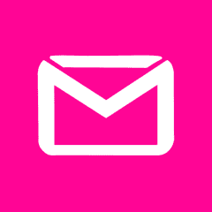 GMAIL hot pink app icon