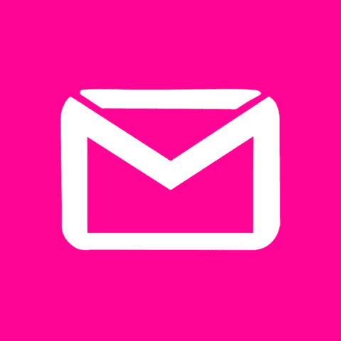 GMAIL hot pink app icon