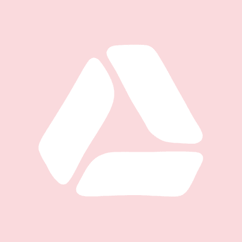 GOOGLE DRIVE light pink app icon