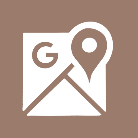 GOOGLE MAPS brown app icon